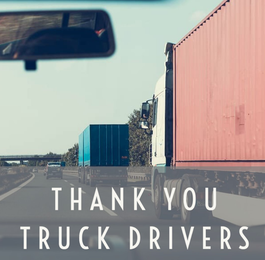 Giving thanks to all the truck drivers out there and what they do to make sure we get the things we need!! ❤️