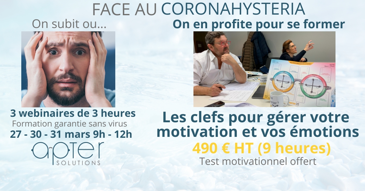ApterSolutions's tweet photo. Contactez-nous si vous voulez profiter d’être confiné pour vous former! 😷🎓#webinar #formationalamaison #coronavirus #quarantaine https://t.co/ncFeElbXWL