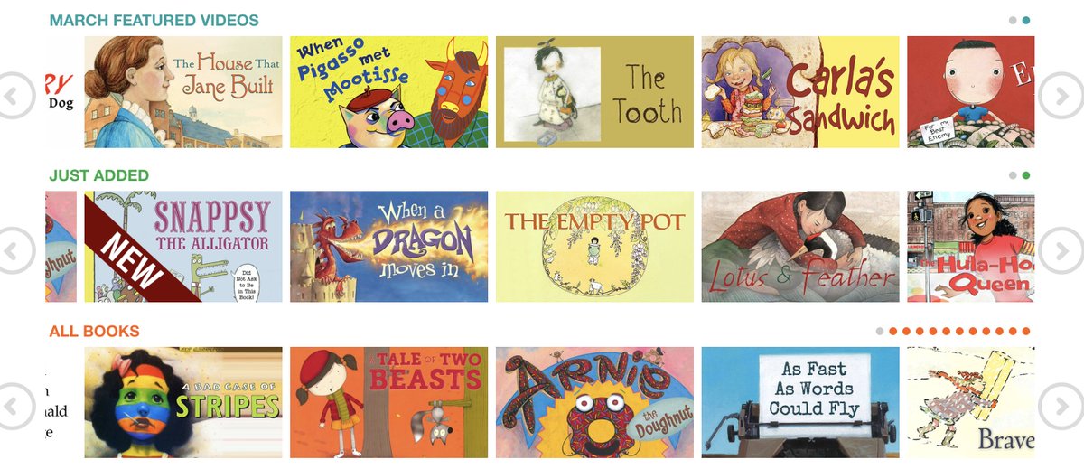 Storyline Online streams videos featuring actors reading children’s books: storylineonline.net