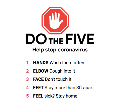 CalvinCenter's tweet photo. Help STOP the spread &amp; stay healthy!
5 Simple Steps. https://t.co/FD8yuoeqo3