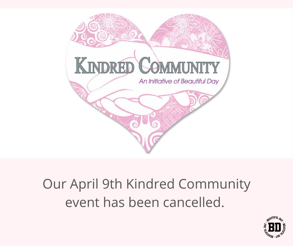 BeautifulDay_13's tweet photo. The KC event April 9th is cancelled. We are equipping our volunteers to call our 600 member RSVP list to check in on them, let them know the event has been canceled, and see if they have a support system to help them get the things they need. https://t.co/tBIjVDdTmS