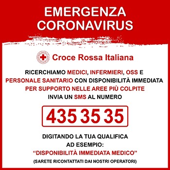 MinisteroSalute's tweet photo. 🔴#COVIDー19, serve personale nelle aree più colpite🔴

🧑‍⚕medici, infermieri, operatori e personale sanitario con disponibilità immediata   
📞invia un sms al 435.35.35
👉digita la tua qualifica e sarai ricontattato da un operatore @crocerossa ⤵ 
https://t.co/I4dEGBAXDH https://t.co/Fn7q3muNyO