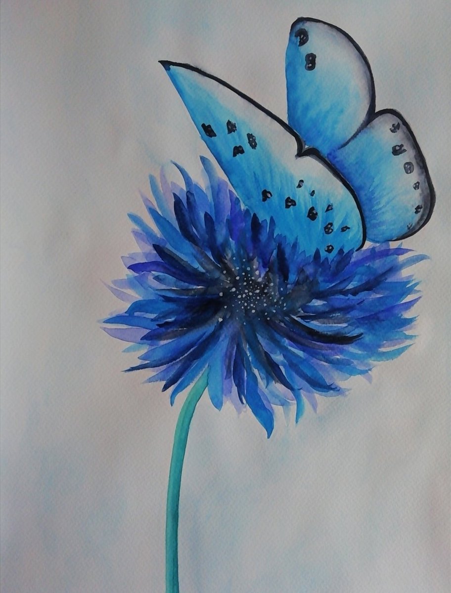 Cau2A's tweet photo. Azul. Dibujo realizado con acuarelas.
By: Victoria Tornero
#Acuarelas #Azul #Mariposa #Flores #Art #Arte https://t.co/KNYQlZrgiw