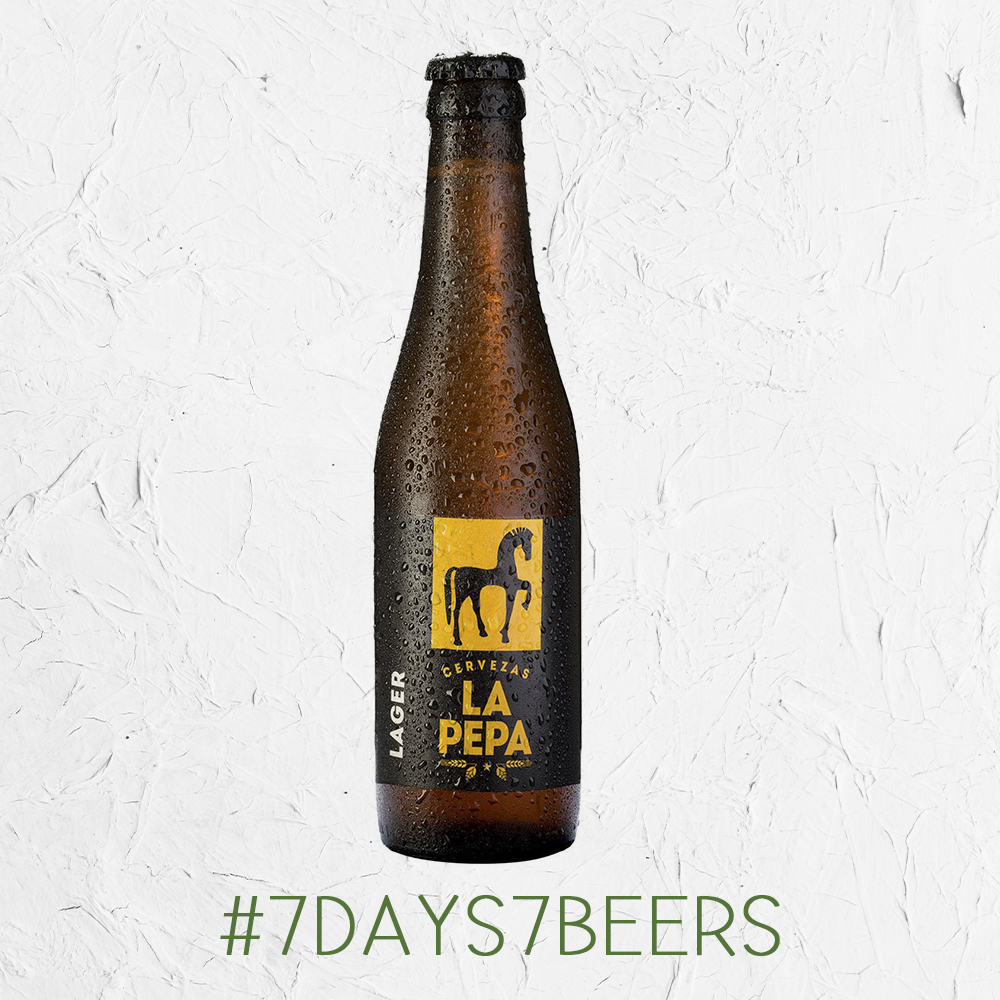 olverabeerfest's tweet photo. Arrancamos el día 1 del reto #7days7beers de @craftesanos con esta lager de cervezas La Pepa, de color dorado y espuma blanca, olor a hierba fresca y frutas, notas maltosas, matices de cereal y pan. Cuerpo suave, carbonatación media y final seco y duradero. https://t.co/xQGX0uP1fy