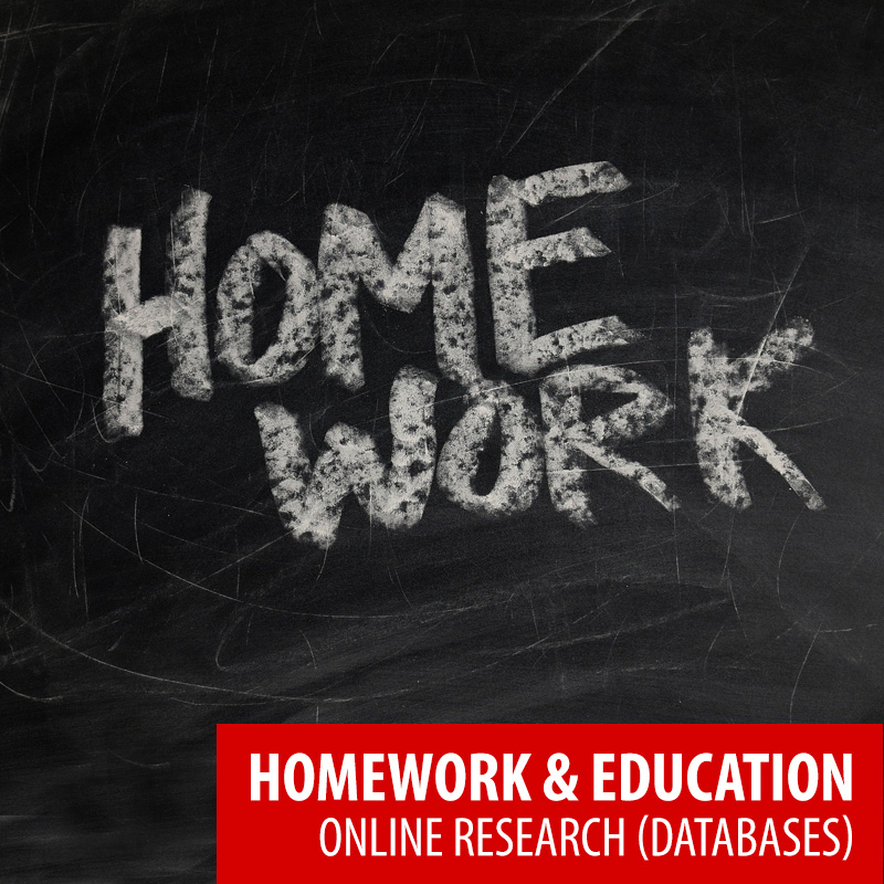 Do the kids have homework from school while they are home for the next two weeks? The library has premium online research databases resources for homework and education. Scroll through our extensive list of premium online research databases here 👉 bit.ly/2wb9in0