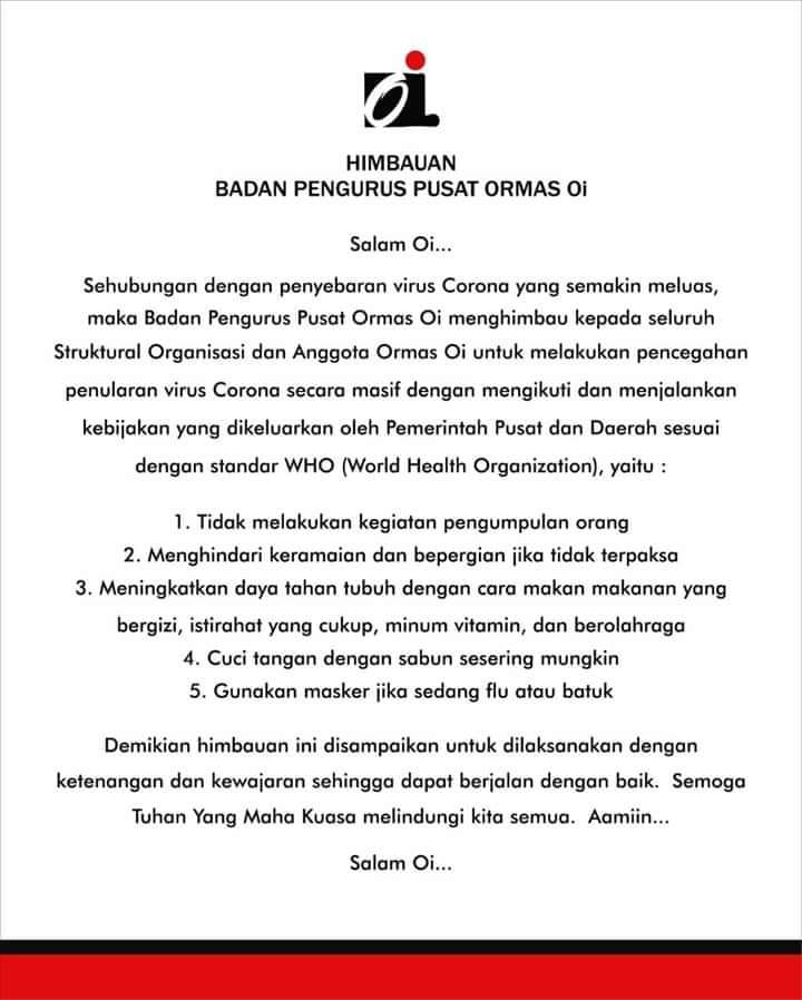 iwanfals's tweet photo. Semoga wabah penyakit ini segera berlalu...Oi Oi Oi...✊🏿 https://t.co/8hr3EZuPvV