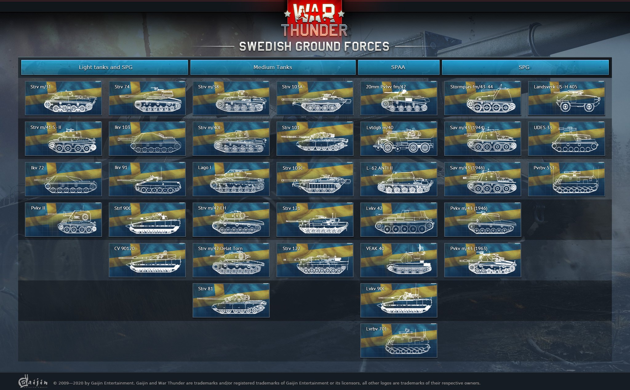 War Thunder Obtain Access To The Swedish Ground Forces By Playing War Thunder Collecting Daily Stars And Unlocking The Swedish Vehicles Alternatively You Can Purchase One Of The Store Packs