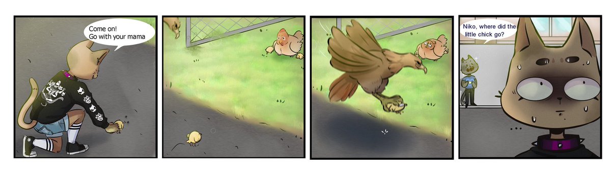 Here’s the comic I did in my class of Comic Design✨