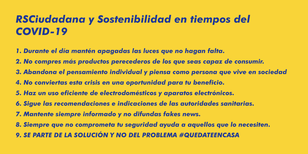 Las pequeñas acciones son de gran ayuda estos días. Seamos responsables, es el momento de actuar unidos. 
Mucho ánimo 💪 y ¡recuerda! #quédateencasa