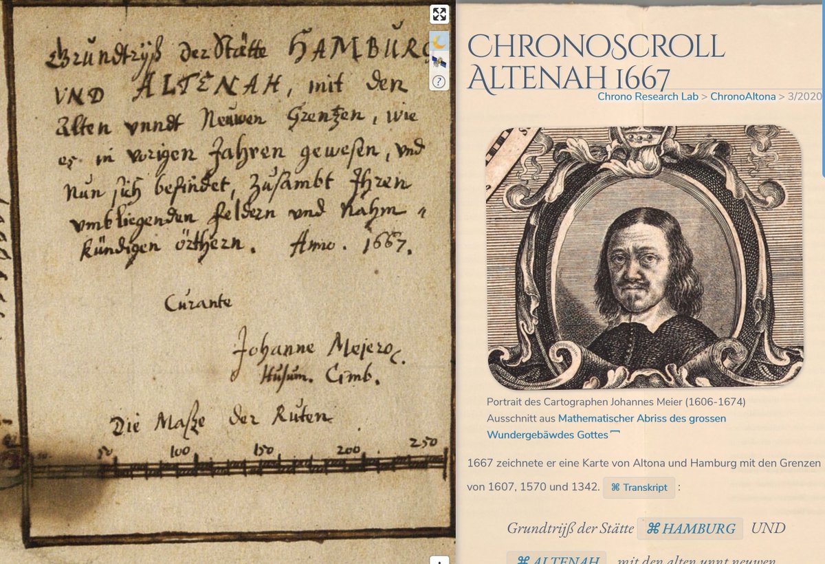 chronohh's tweet photo. Warum schaut Johannes Meier nur so grimmig? Immerhin ist seine Karte von #Altona nun transkribiert und interaktiv zu bestaunen; insb. auch die Grenze zwischen Dänemark und Hamburg 
https://t.co/IFca7LdOYm 
#eculturehh #maps #oldmaps #vintagemaps /#geoixd design by @mprove https://t.co/rUQEJnT26m