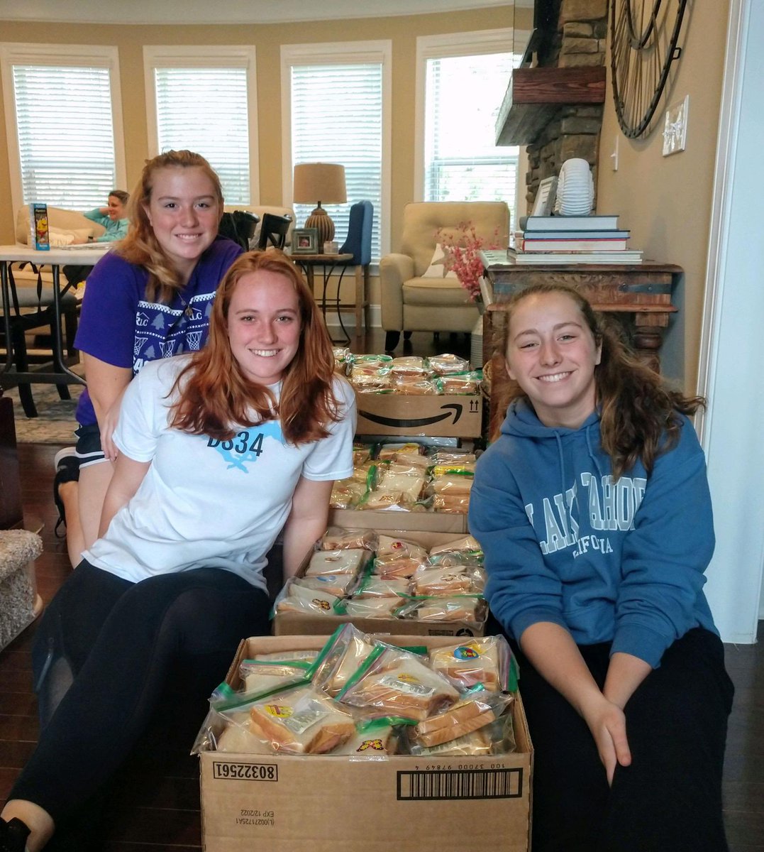 _SarahSmith_3's tweet photo. With all games and practices are cancelled, it was a great time to help others. 900 sandwiches were made and delivered with love to the Urban Ministry Center to help feed those in need in the Charlotte area. @Jamie_Hearn_13 @ASzymonski @FC_NC_Mitchell https://t.co/mOZLCNX5LG