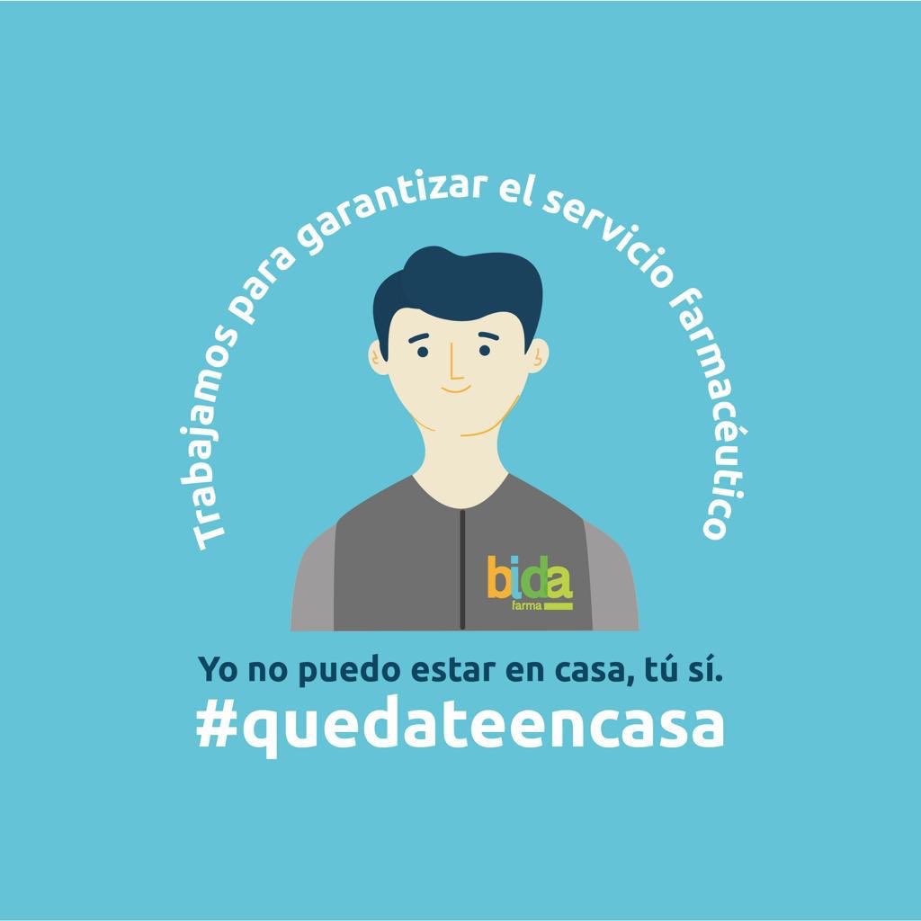 BidaFarma's tweet photo. Yo no puedo estar en casa, tú si.

🟢#quedateencasa🟢

Trabajamos para garantizar el servicio farmacéutico. https://t.co/xc77CLfl3w