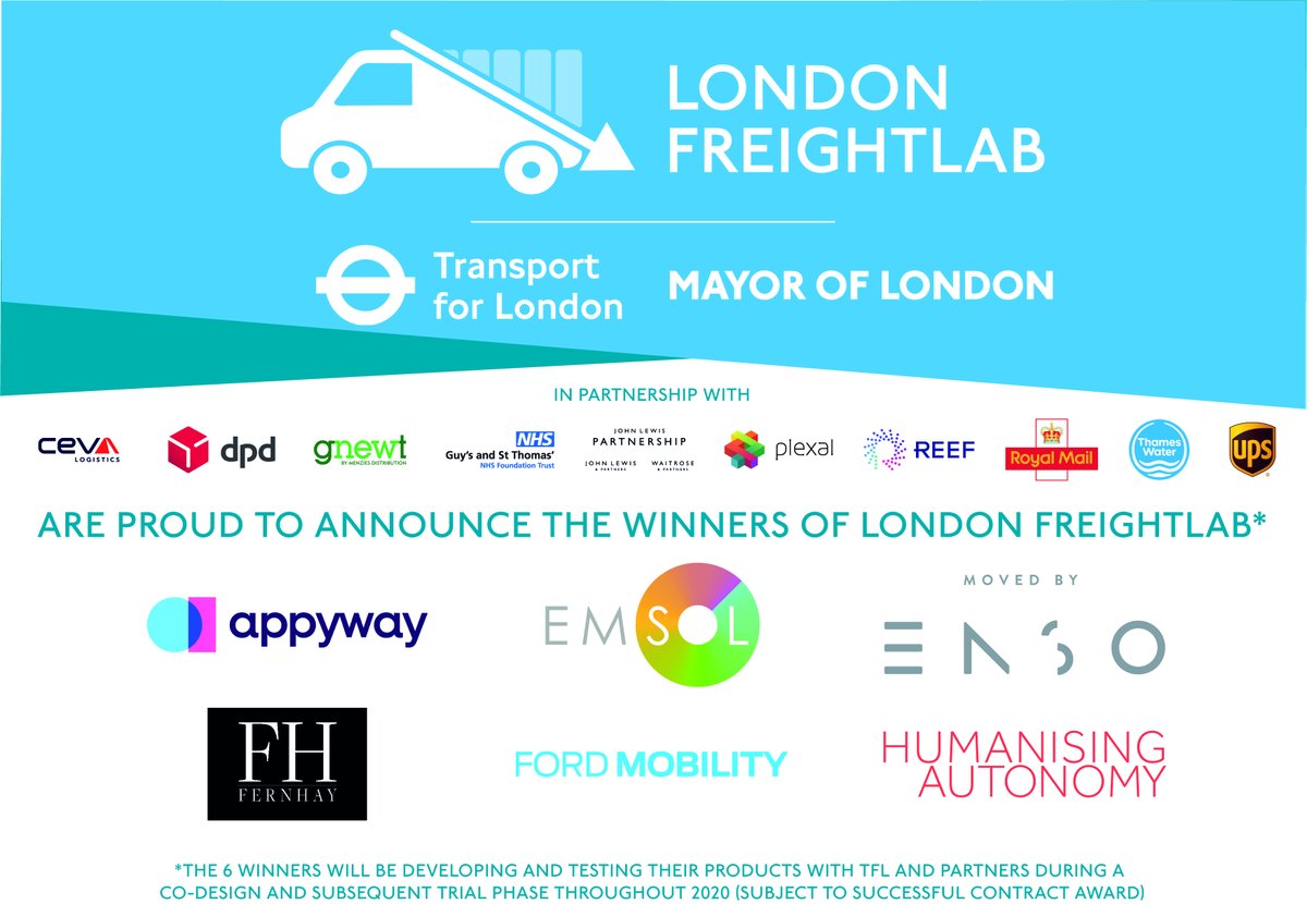 UPS UK (@ups_uk) on Twitter photo As a partner of London FreightLab, we’re delighted to see <a href="/fernhay/">Fernhay Partners</a> as one of the six winners, working with <a href="/MayorofLondon/">Mayor of London, Sadiq Khan</a> and <a href="/TfL/">TfL</a> to make the way goods and services move around London safer, cleaner and more efficient. Learn more here: bit.ly/38Scgdw As a partner of London FreightLab, we’re delighted to see <a href="/fernhay/">Fernhay Partners</a> as one of the six winners, working with <a href="/MayorofLondon/">Mayor of London, Sadiq Khan</a> and <a href="/TfL/">TfL</a> to make the way goods and services move around London safer, cleaner and more efficient. Learn more here: bit.ly/38Scgdw