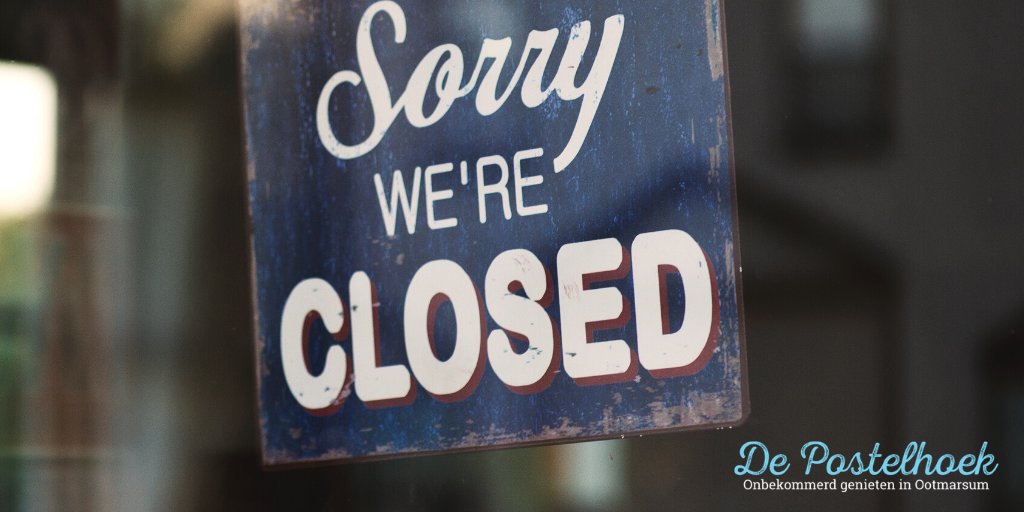 Ook wij moeten er aan geloven en als we hiermee aan de gezondheid van een ieder kunnen bijdragen doen we dat graag. We wensen iedereen veel gezondheid en wijsheid en hopelijk zien we elkaar snel.