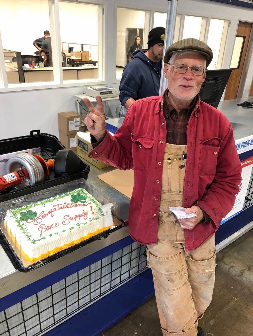 PACESupplyCorp's tweet photo. Schultz Plumbing brought us a cake this morning to celebrate the opening of our New San Rafael Branch! We truly have the best customers, Thank you! #PACESupply #TogetherWeWin https://t.co/ZWB6zIjmoE