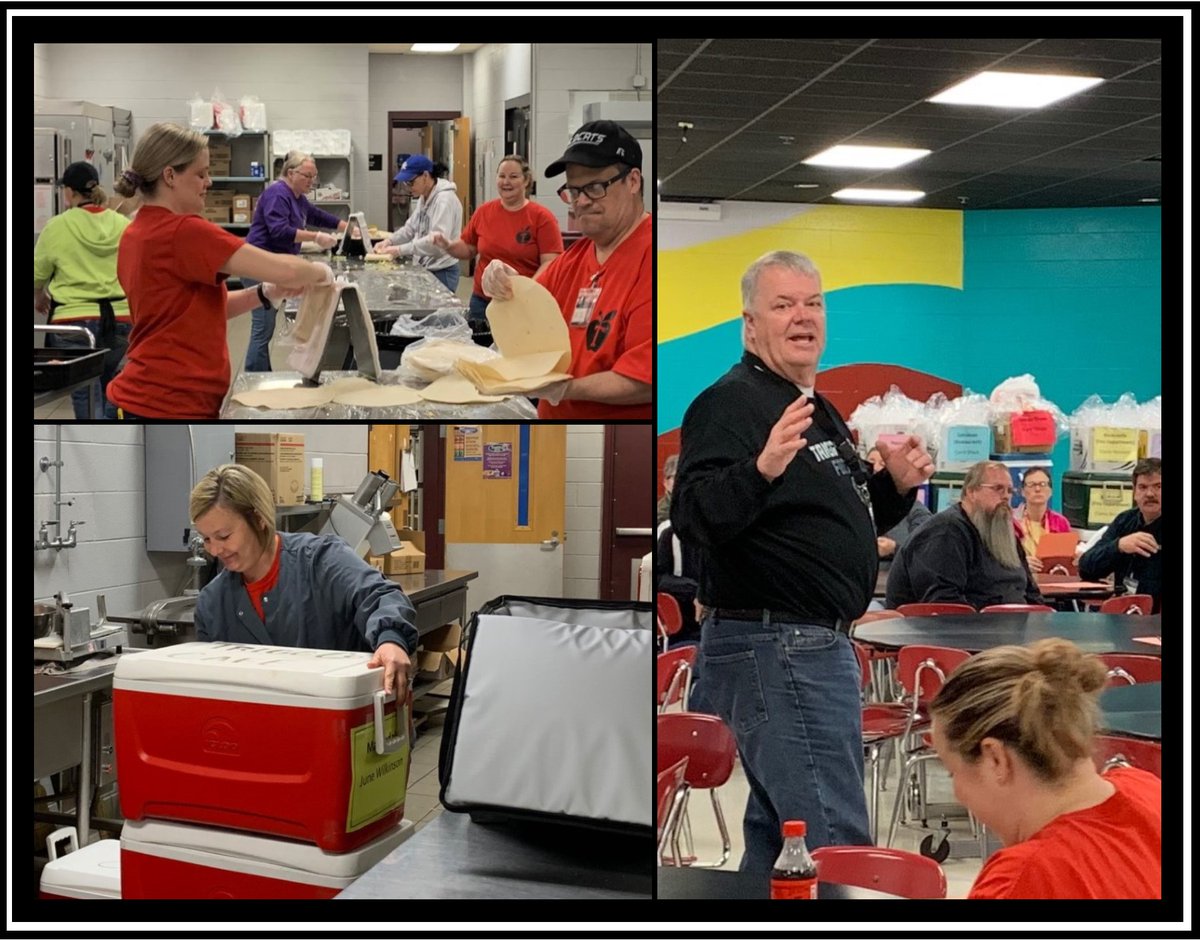 TriggSchools's tweet photo. A HUGE shout-out to our Trigg County cafeteria staff, bus drivers, and other employees who have been working hard all day (and over the weekend) to prepare and deliver food to our students during NTI! #TriggSchools https://t.co/1PeV10uDBa