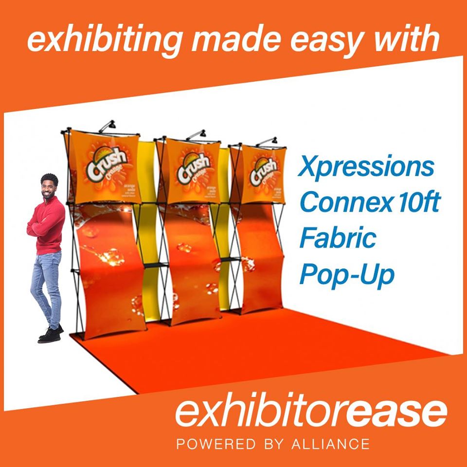 Combine convenience and elegance into an affordable, portable display!

As one of our most popular fabric displays with event industry designers, The Xpressions® CONNEX display is the key to unlocking your creativity.
» bit.ly/3aIHjJV