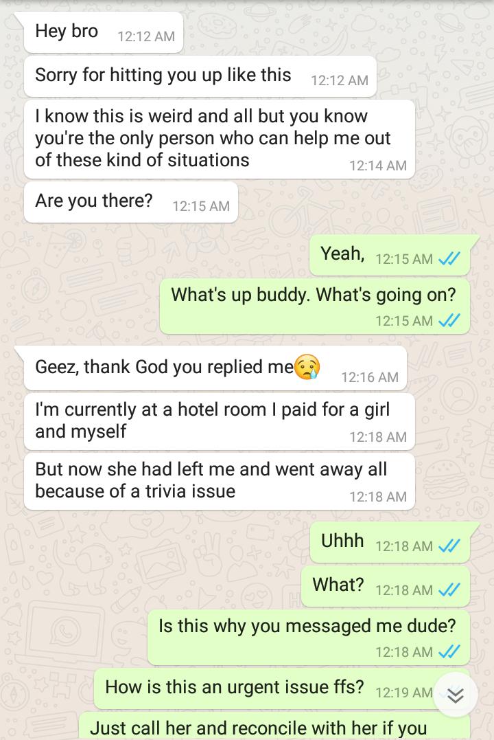 Funny🃏Banter on Twitter "When your friend has thrust issues... Go