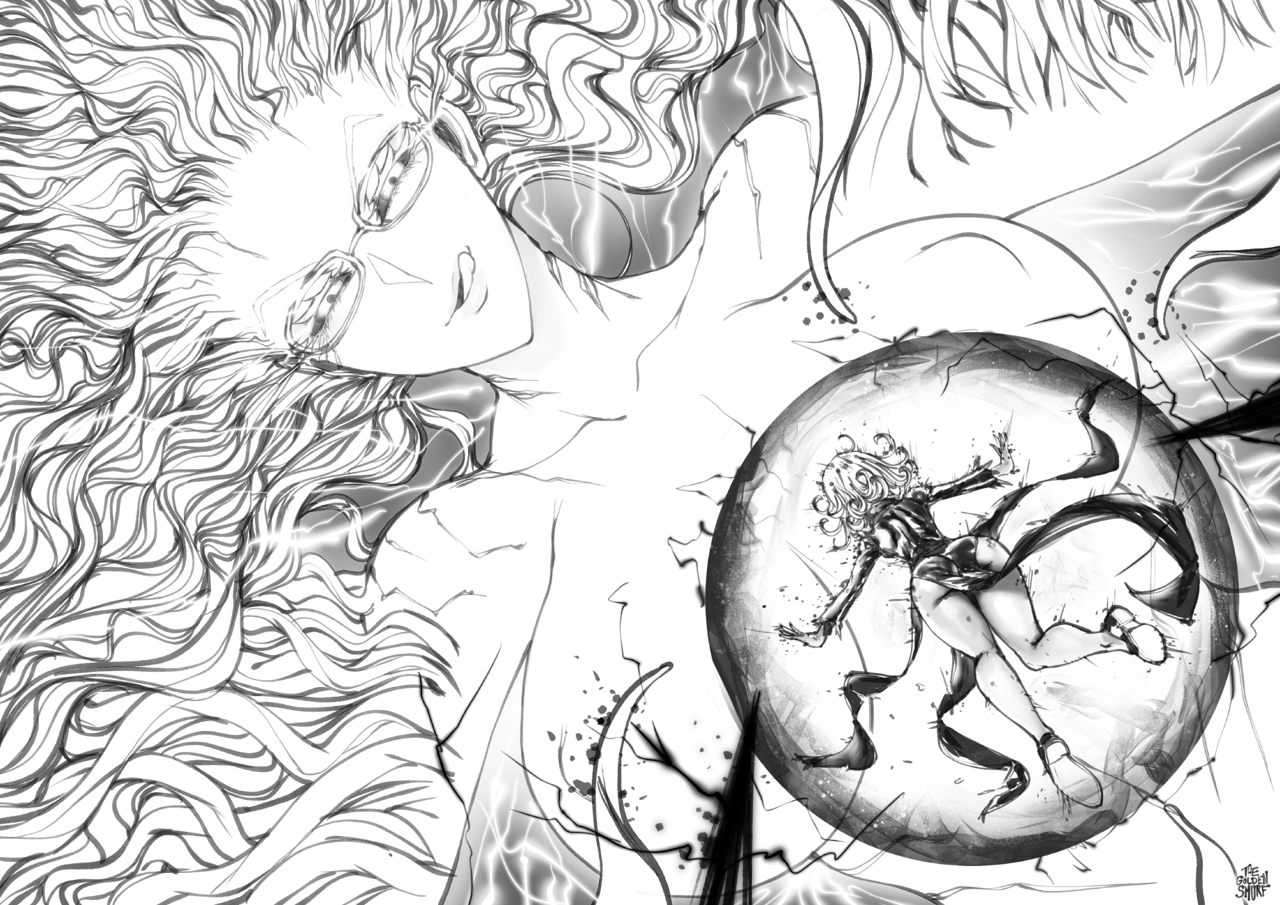 Tatsumaki vs Monster Goddess Psykos. 