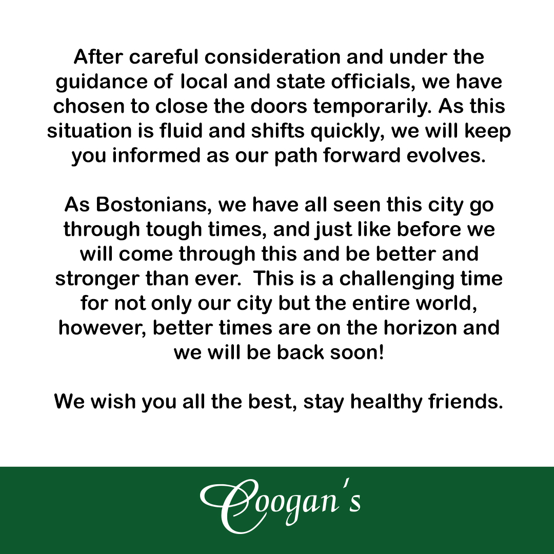 An update from our Coogan's family