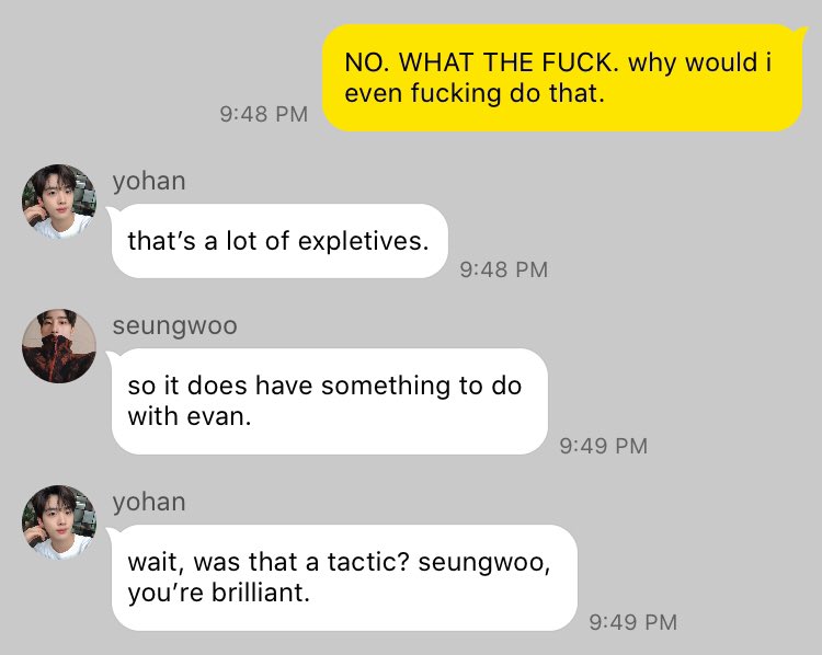 ➳ seungwoo has his own methods.
