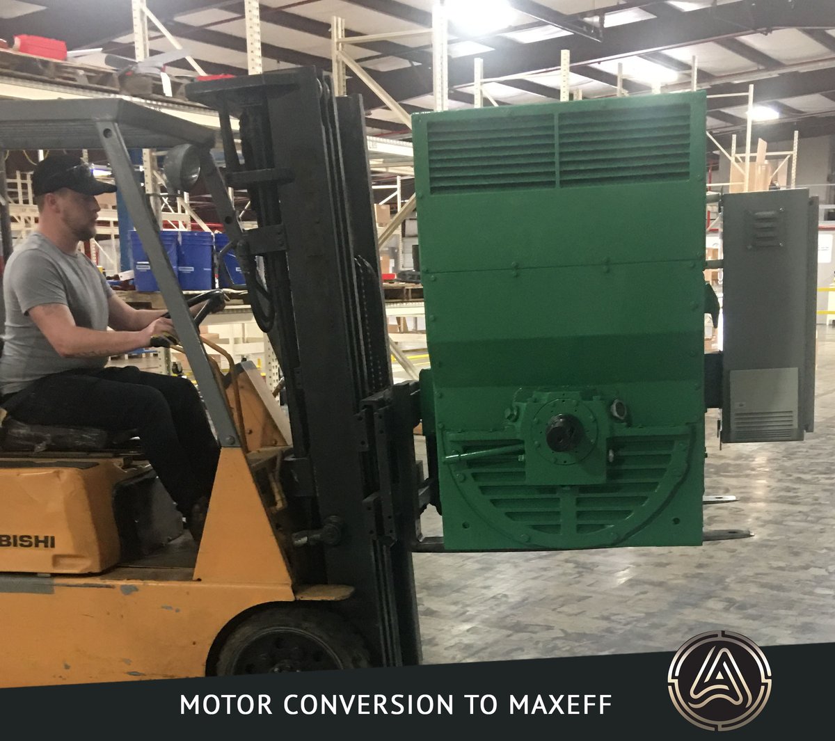 Adventech1's tweet photo. Check out this motor that was converted with our Maxeff technology. This 700 HP, 2 pole, 2300 Volt motor is now only pulling 13 amps at no load!
#adventechsolutions #maxeffmotor https://t.co/PZTfMsdDFf