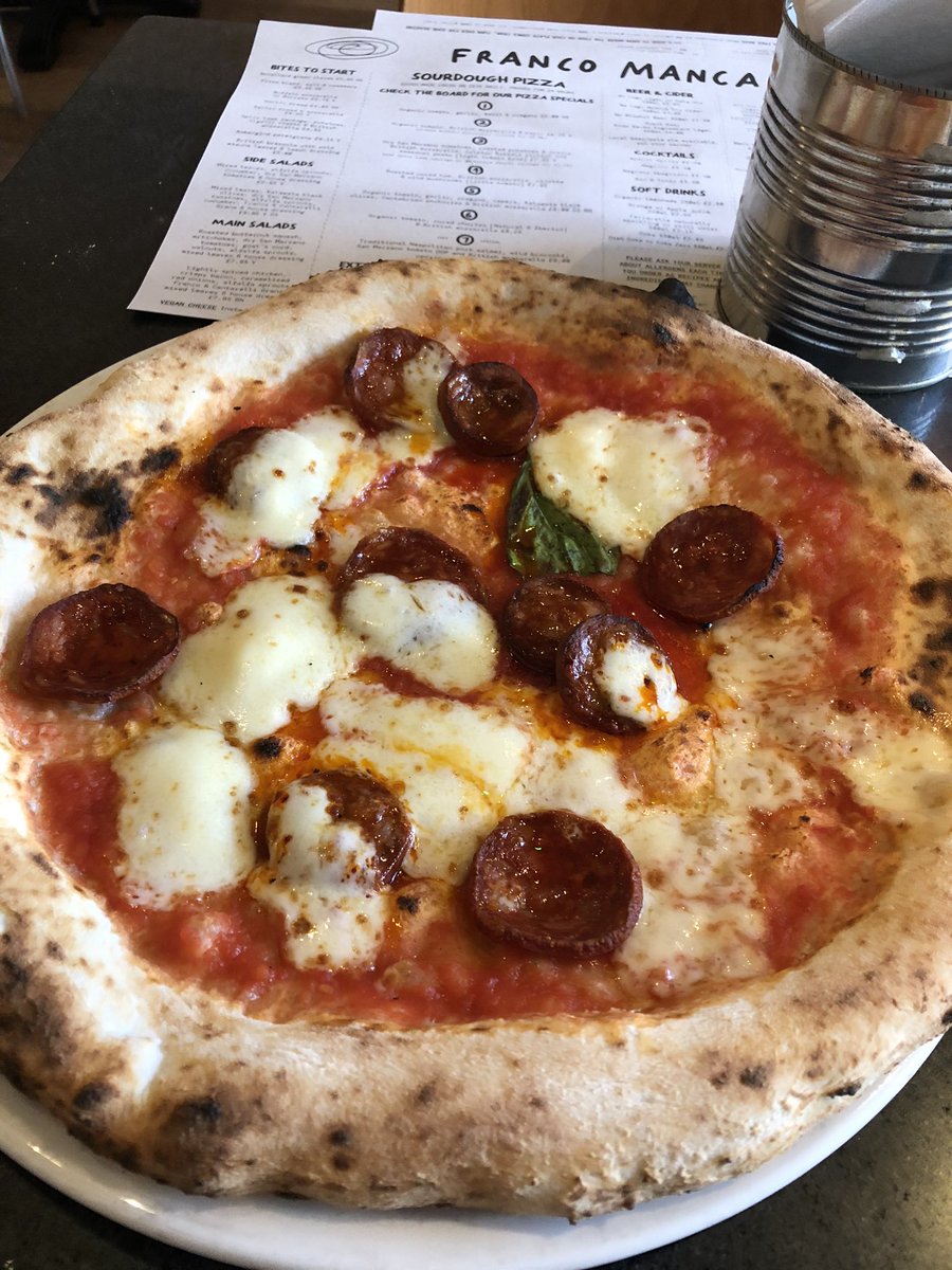 Thank you @FrancoMancaPizz for my delicious pizza to reward the virtual half! Xx