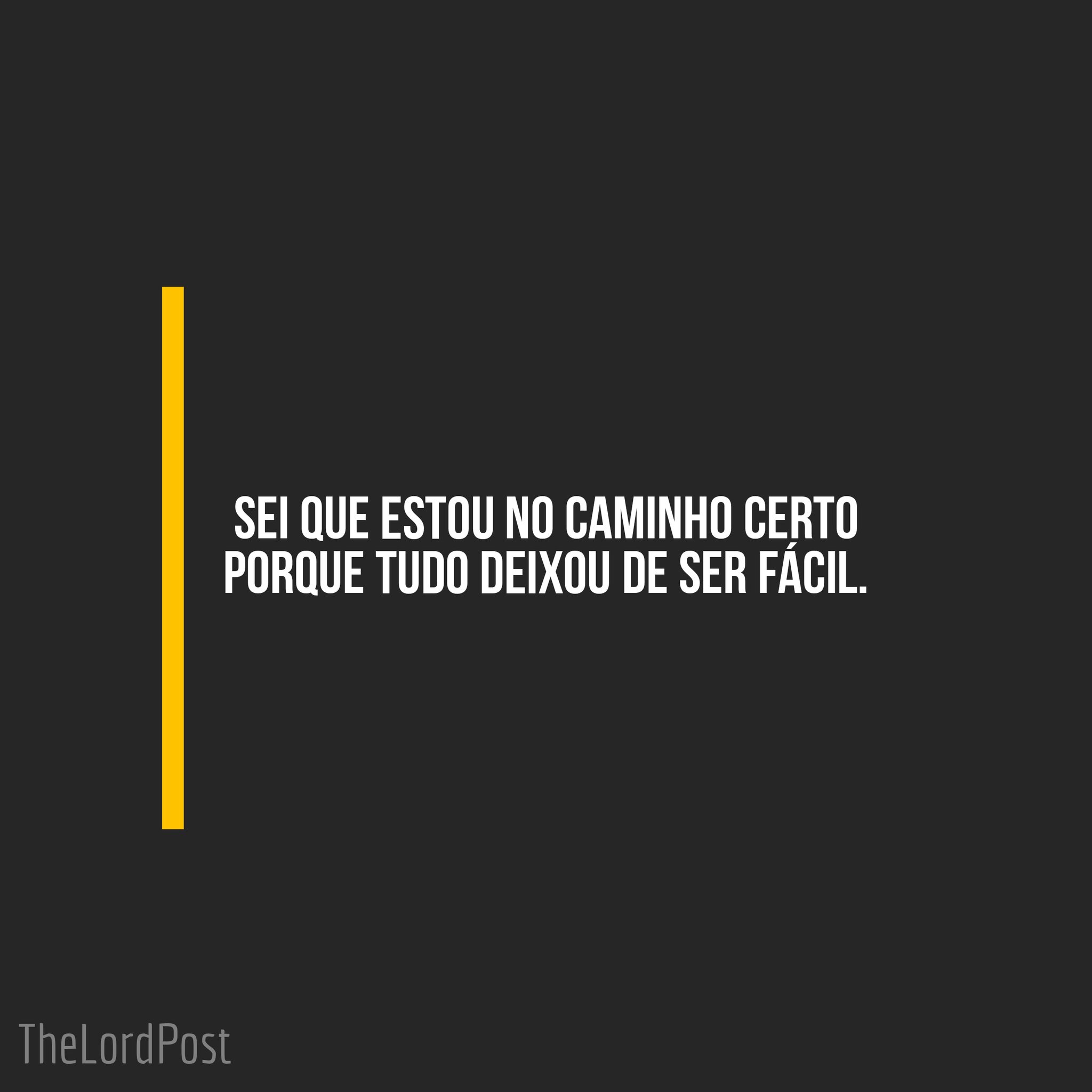 FRASES CAMINHO CERTO - Se eu podesse