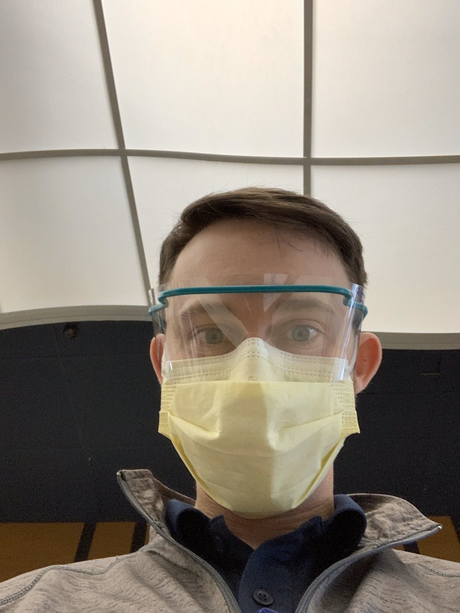 codyrunner's tweet photo. Never though #NATM2020 would involve working as a screener for a pandemic virus. Glad Our AT’s are equipped to help out in this situation. #AT4ALL  @ACHSportsMed https://t.co/X3HBmpzFRj