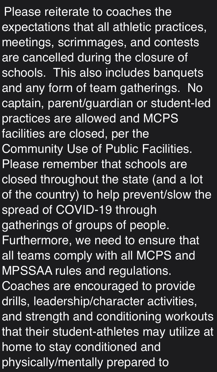 Coaches, athletes and parents please do your part!  Take this seriously. 
<a href="/PHSathletics/">PHS Athletics</a> <a href="/MrCarothersPHS/">Mark A. Carothers</a>