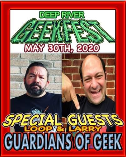 DGeekfest's tweet photo. @LoopLarry1 guide us through the confusing, and often hilarious, world of Pop Culture with their podcast Guardians of the Geek. Come and meet them May 30th 2020 at #DeepRiverGeekfest https://t.co/gHIo4fs5PP