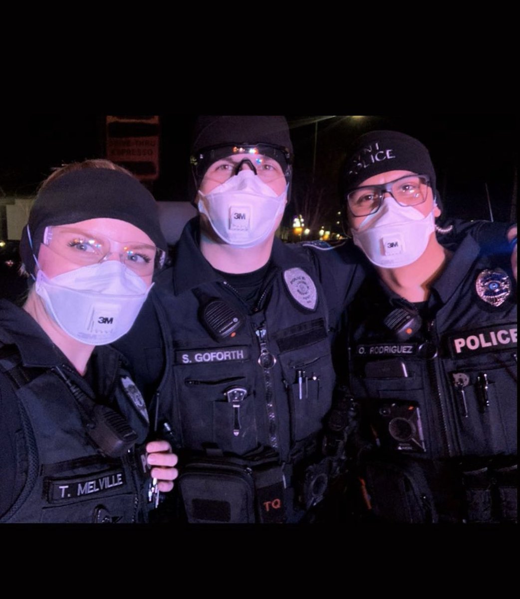 kentpd's tweet image. Today’s PSA - because bad guys didn’t get the “please do not crime” directive, our officer responses may include eye protection, face masks (with the appropriate seal), and gloves. We are here for you!!