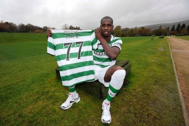 A REMINDER:#23The legendary transfer day deadline wannabe that is Olivier Kapo actually briefly went North of the Border.He turned out for Celtic in the 2010/11 season, not to great returns mind.Appearances 2Goals 0