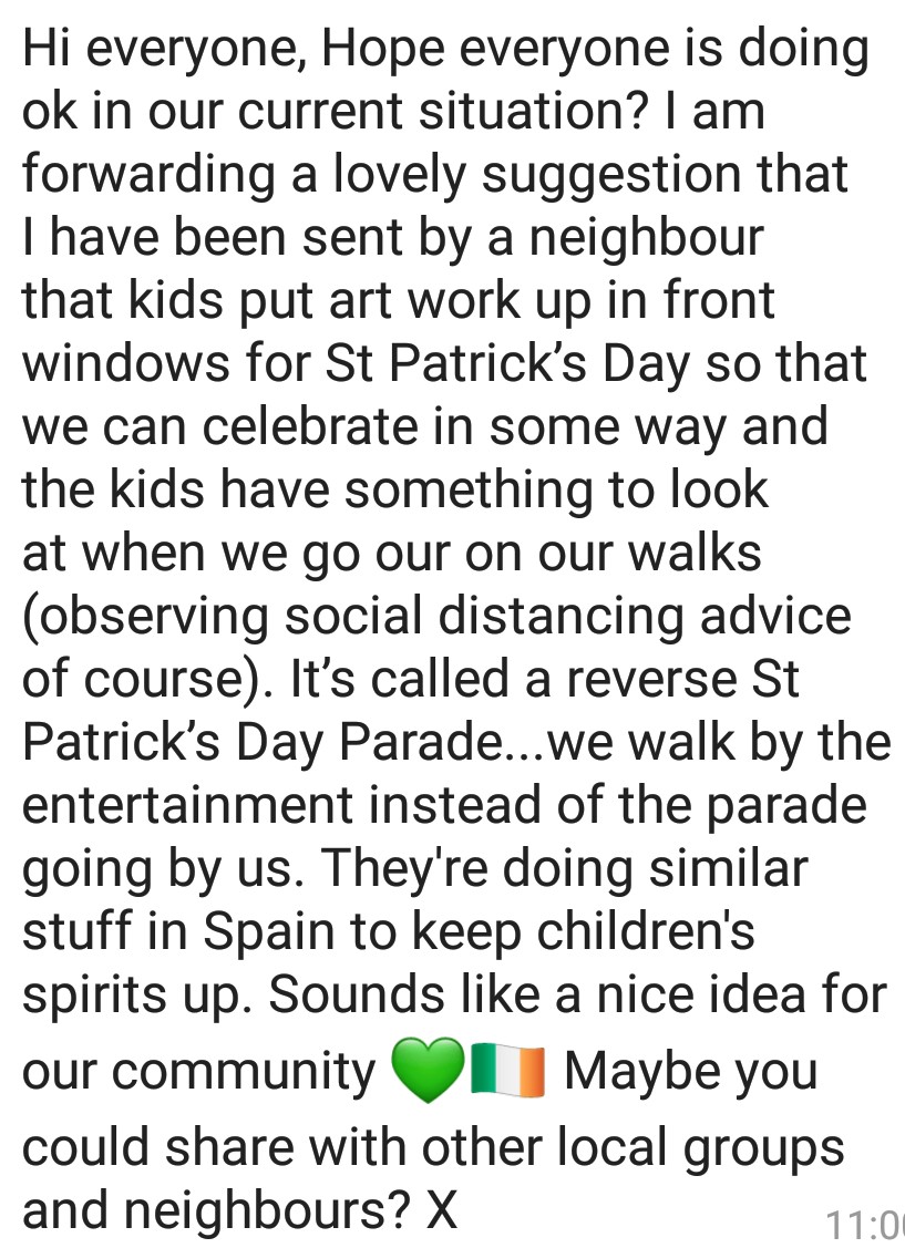 MelzerRainer's tweet photo. Should we try a reverse St. Patrick's day parade, @BelarmineC? https://t.co/gj5V5MEV8A