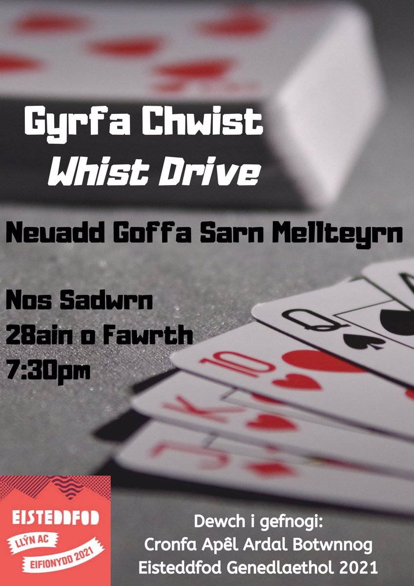 Yn anffodus ni fydd y digwyddiad yma yn mynd ymlaen oherwydd y firws. Bydd y digwyddiad yn cael ail drefnnu nes ymlaen yn y flwyddyn.