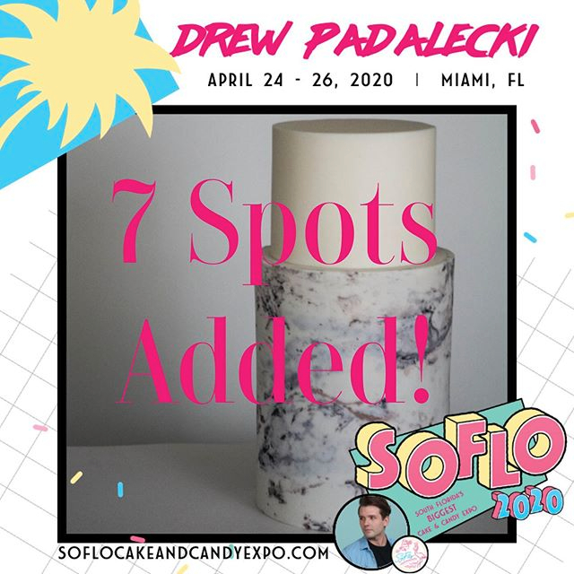 SoFloCakeExpo's tweet photo. With an overwhelming amount of inquiries about more space...WE’VE ADDED 7 SPOTS to the Fondant fundamentals class on Friday. Hurry up and sign up! https://t.co/mQEgXagxKY https://t.co/7IeHdzeVm8