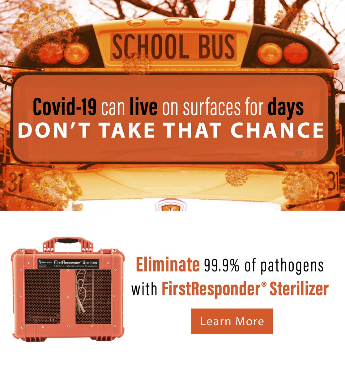 1respondertech's tweet photo. With the corona virus outbreak, it is more important than ever to sterilize in order to prevent the spread of pathogens. We have a line of sterilizers that can help protect you and those around you. Go to https://t.co/HwPI0Utar1 to learn more. #coronavirus #covid19 https://t.co/osUTuHsx65