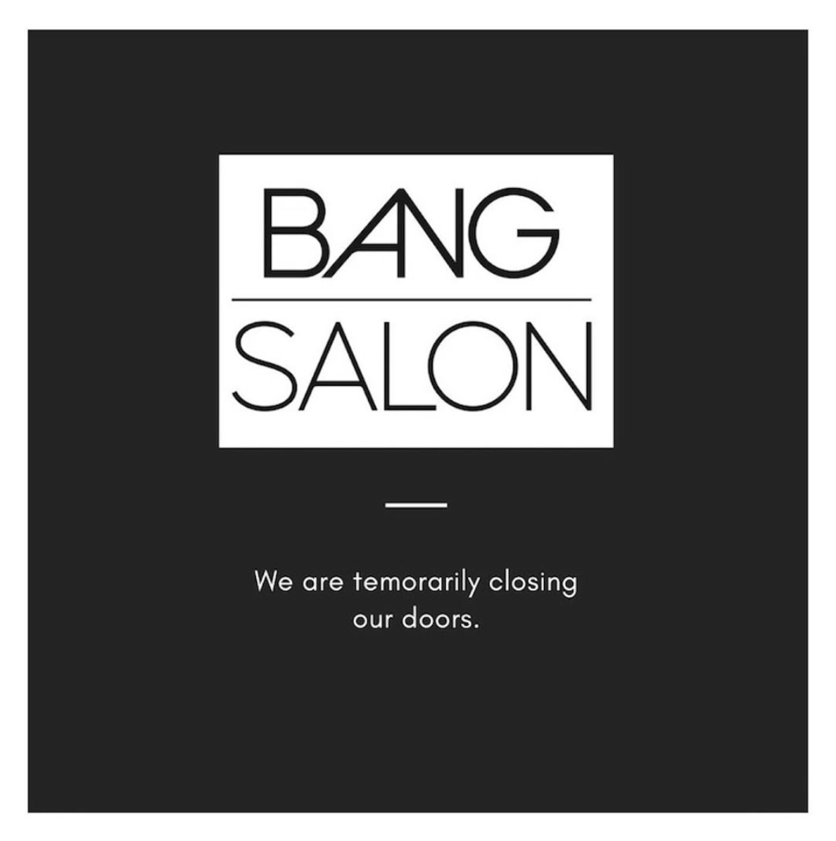 BANGSalonTO's tweet photo. During this time we will be closely monitoring media outlets to help determine when it will be safe to re-open and reschedule all of our canceled clients at that time.
Gift certificates are still available online! https://t.co/y7BWMmVIvx https://t.co/2ODkCKqYVX
