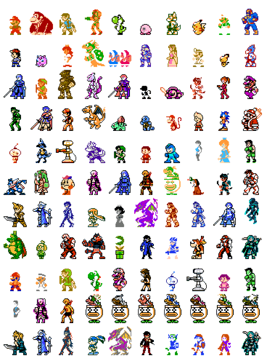 自分のtwitterいいねtop3をあげる だいたい集合系ドット絵だ 積み重 とととと本店のイラスト