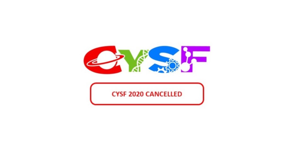 ScienceFairCYSF's tweet photo. #CYSF Society is heartbroken to announce the cancellation of #CYSF2020 due to the risk of COVID-19. The safety of our participants is paramount. For more information, visit https://t.co/bOhughoGNG https://t.co/dwVdaYl7VD