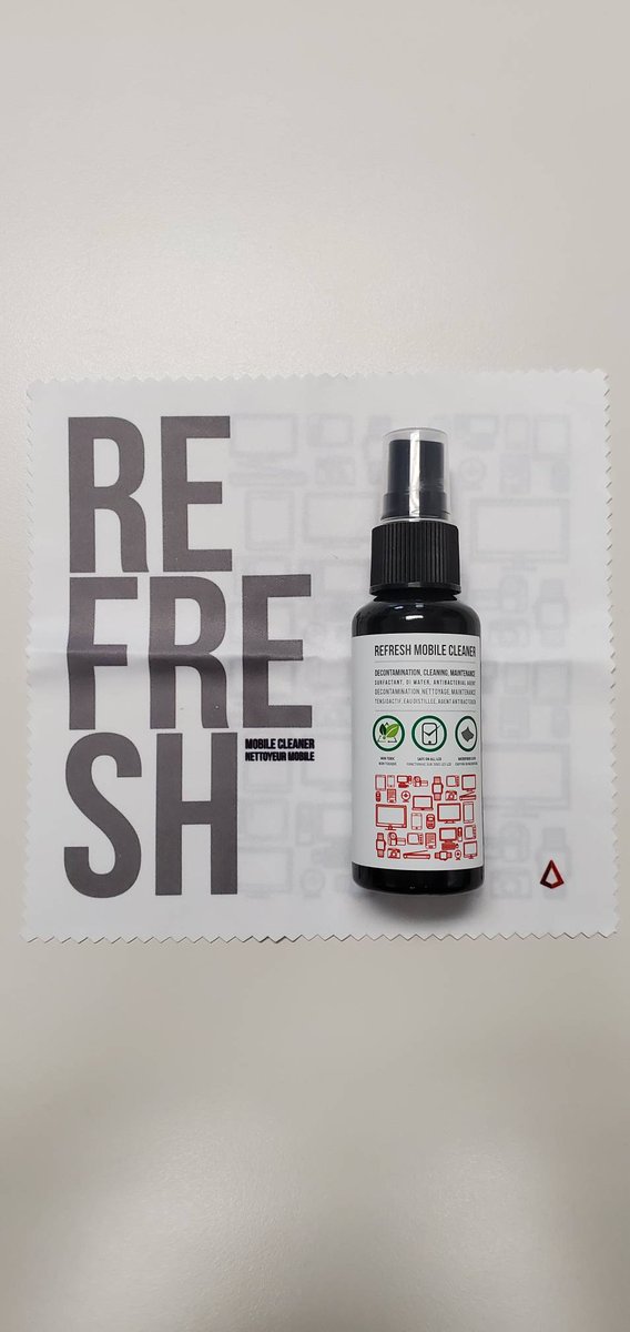 idccomm's tweet photo. There is no time like the present to do some spring cleaning! How about spring phone screen and case cleaning? Use Refresh a antibacterial cleaner for your mobile device and smart watch. #cleanphone #springcleaning https://t.co/8rZs2Kyd6r