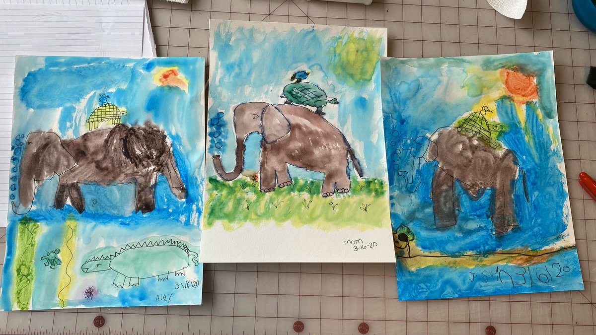 Chris73568's tweet photo. First craft project complete!! How fun was this!!! #madewithmcharper #quarantine #homeschool #creativearts #art https://t.co/3qL4U576DF