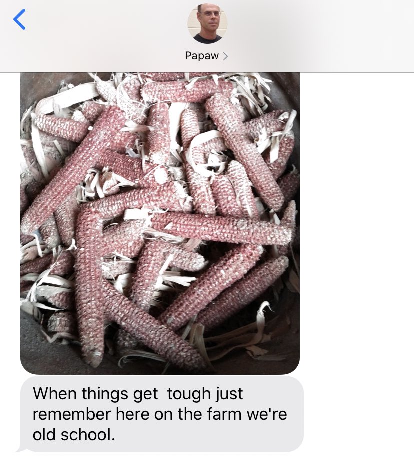 _lexiejo's tweet photo. My dad’s version of “there’s always a silver lining” y’all. https://t.co/WMhquT9BgQ