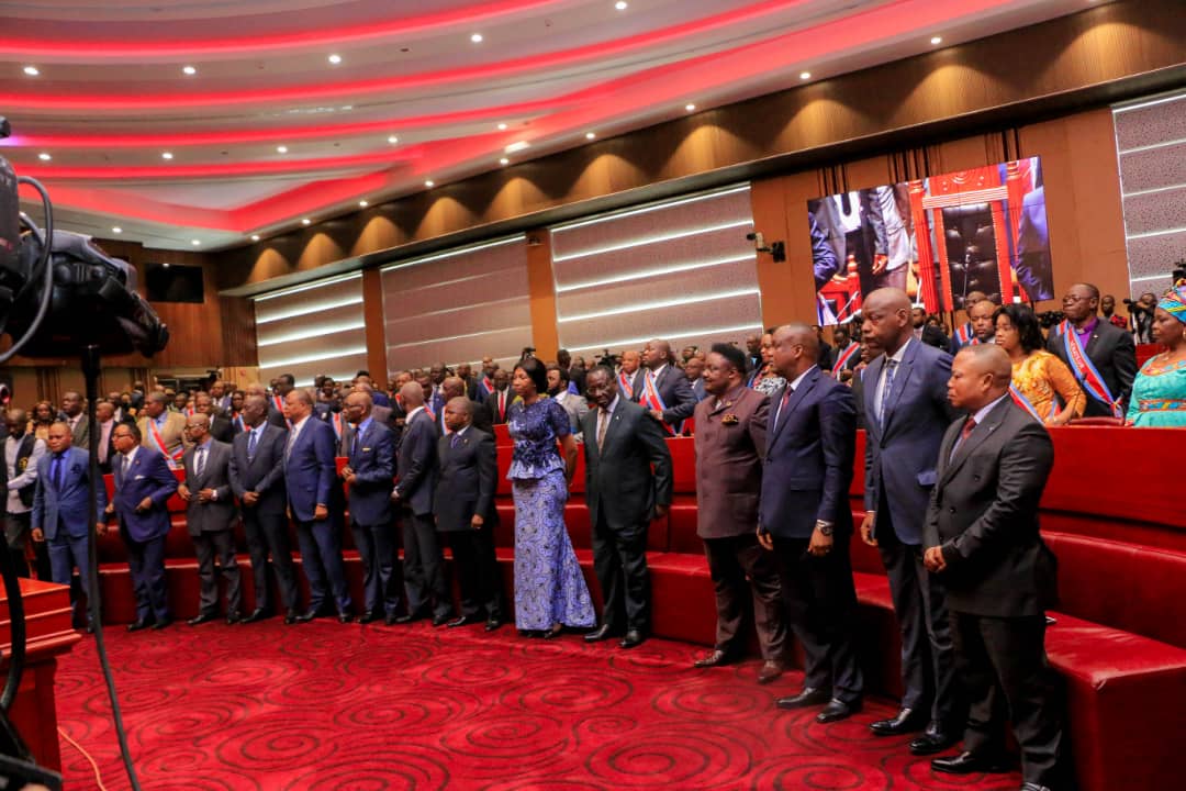 NeneNkulu's tweet image. Nous avons marqué  notre présence à la cérémonie sollennelle d'ouverture de la session parlementaire de Mars 2020 . Comme les présidents de deux chambres, nous reiterons notre appel au respect strict des règles d'hygiène pour lutter contre le CORONAVIRUS.