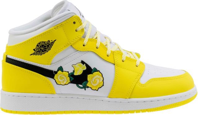 grade school yellow and black jordan 1