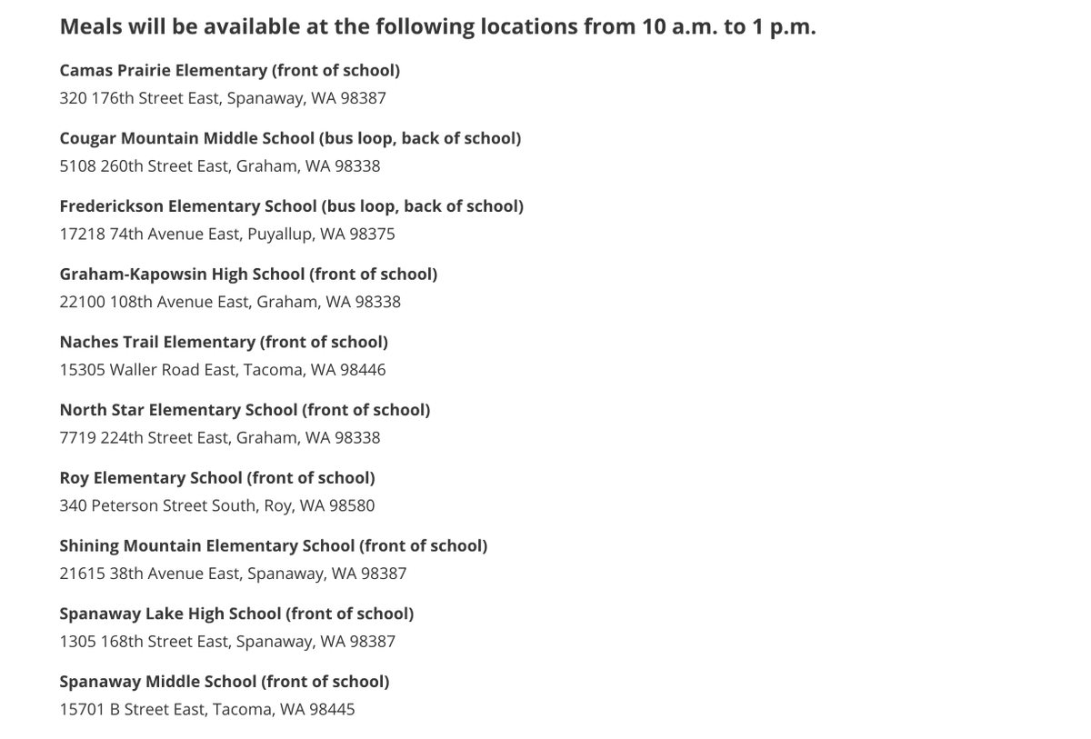 BethelSD's tweet photo. Starting tomorrow, March 17, free meals will be available to ANYONE ages 1-18 through the end of the statewide school closure. These "grab and go" meals will include both lunch and breakfast for the following morning. Learn more here: https://t.co/QUt82KBwP1 https://t.co/66ZWXRKIL2