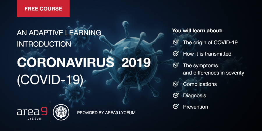 Area9Group's tweet photo. The doctors on our team have developed this short course to help people understand the science behind #COVID-19. https://t.co/taP3KLiirT The purpose of this complimentary course is to educate, separate facts from misconceptions, help organizations keep people safe. https://t.co/VPFWmZmSRh