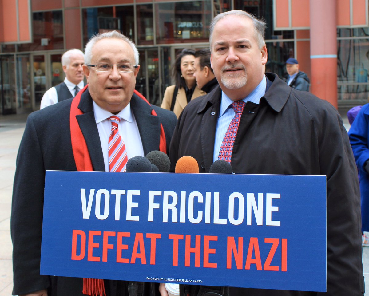 CookCountyGOP's tweet image. Reminding all #GOP voters in the 3rd Congressional District to vote for @FriciloneMike our endorsed candidate and the ONLY true GOP candidate in the race. Let’s send Nazi Art Jones a strong message of rejection by voting for #MikeFricilone! 🇺🇸 #Election2020 #MAGA