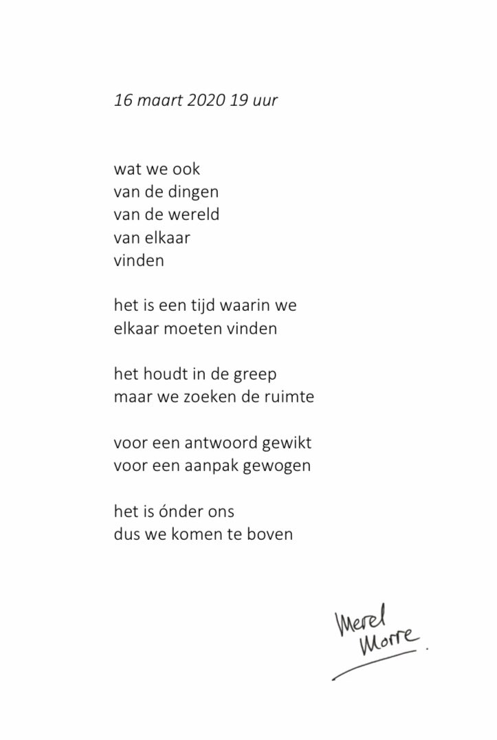 16 maart 2020 19 uur 
#Rutte