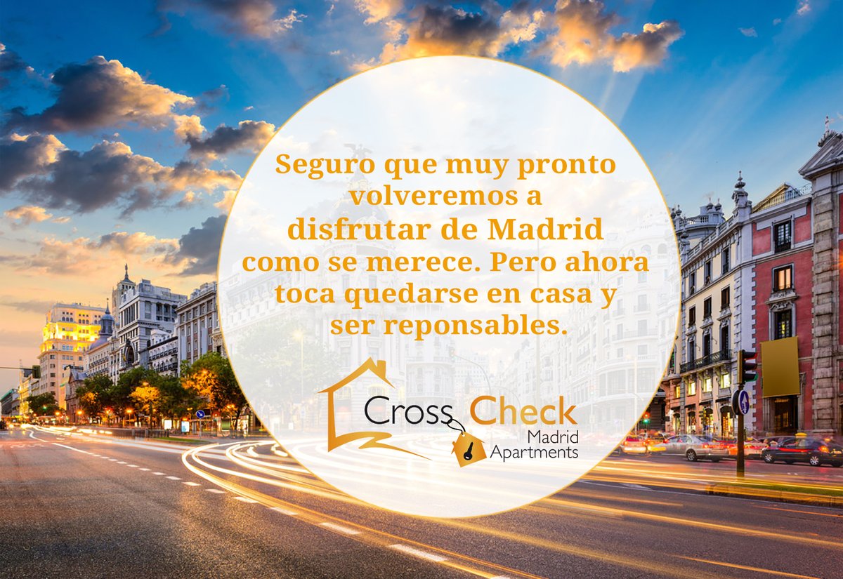 CrossCheckMAD's tweet photo. Seguro que muy pronto volveremos a disfrutar de MADRID como se merece. Pero ahora toca quedarse en casa y ser responsables.
#TodoVaASalirBien #YoMeQuedoEnCasa #yoelijoelijosalvarvidas https://t.co/YiVXxeJpOu